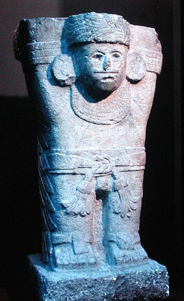 Supporto per altare a forma di Atlante, 800-1300 d.C. da Mayan